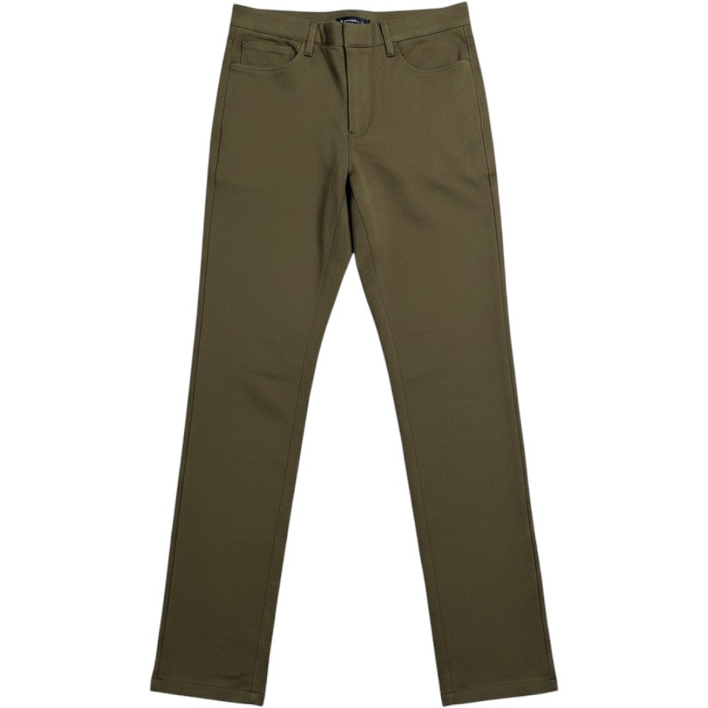 Quince Ultra-Stretch Ponte Straight Leg 4-Pocket Pant Tall Olive Green Small